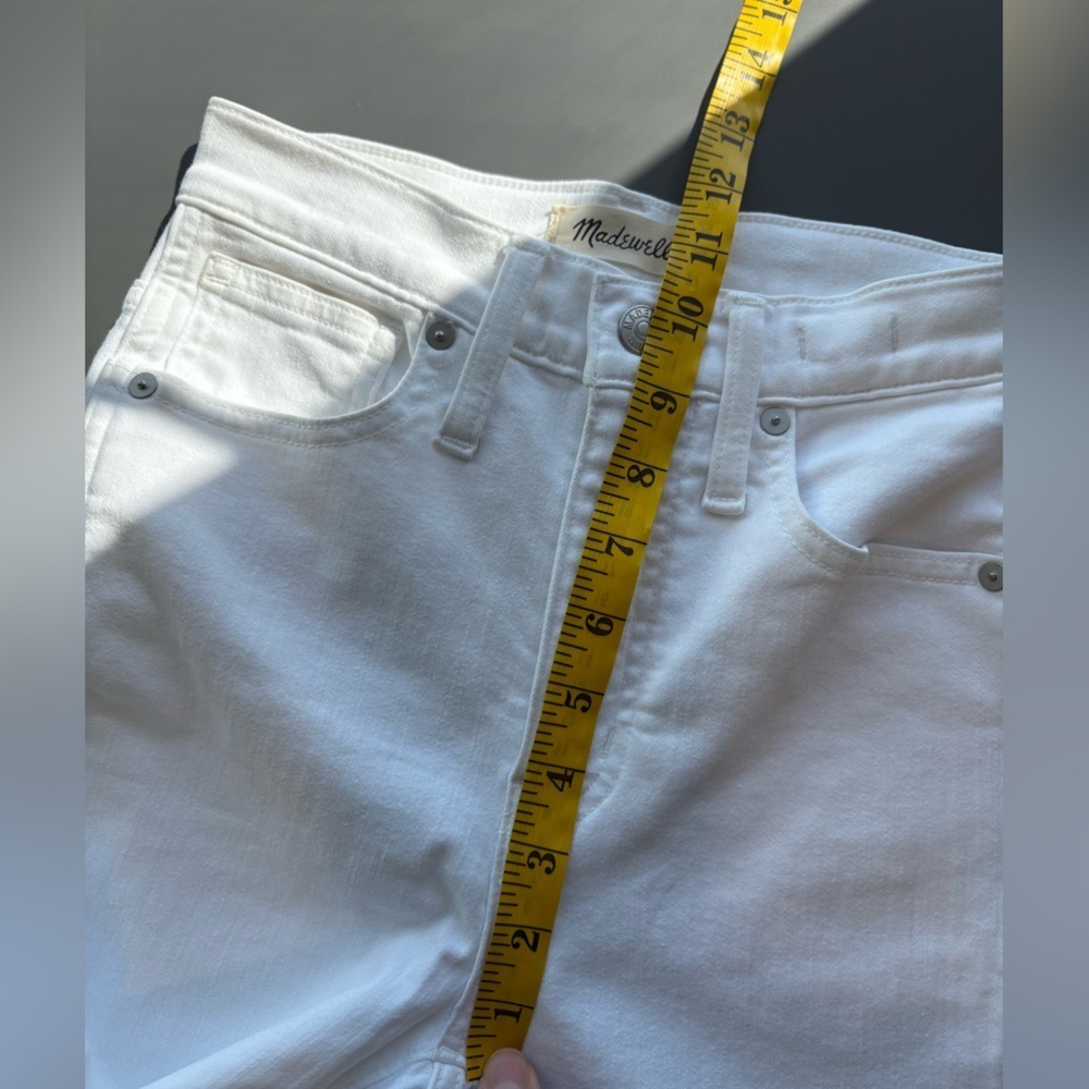 Madewell White Skinny High-Rise Jeans Size 24 10” Rise - Picture 12 of 15